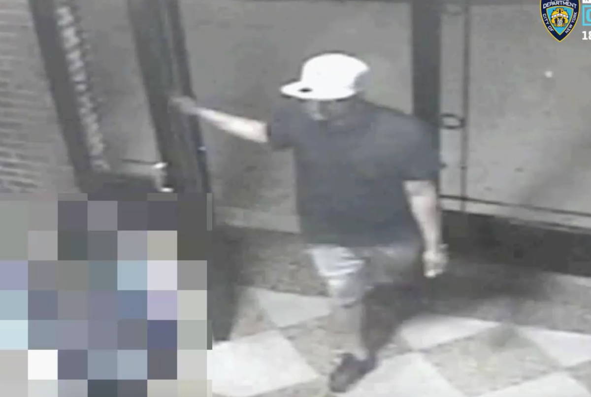 Security camera footage of a man, identified by police as Rodrigo Escamilla, who allegedly attempted to rape a senior woman in Corona on July 17.