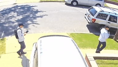 The two burglars sought for a series of break-ins across Flushing and Bayside.