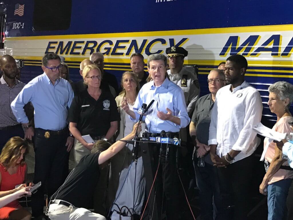 As Con Edison and city officials addressed a power outage in Manhattan on July 13, Mayor Bill de Blasio was nowhere to be found amid the darkness.