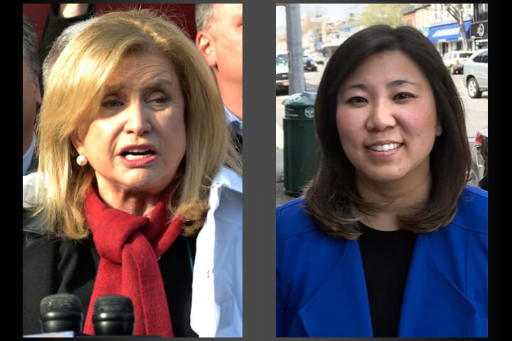 Queens Congresswoman Carolyn Maloney (left) and Grace Meng played instrumental roles in fighting the Trump Administration's proposed citizenship question in the 2020 Census.