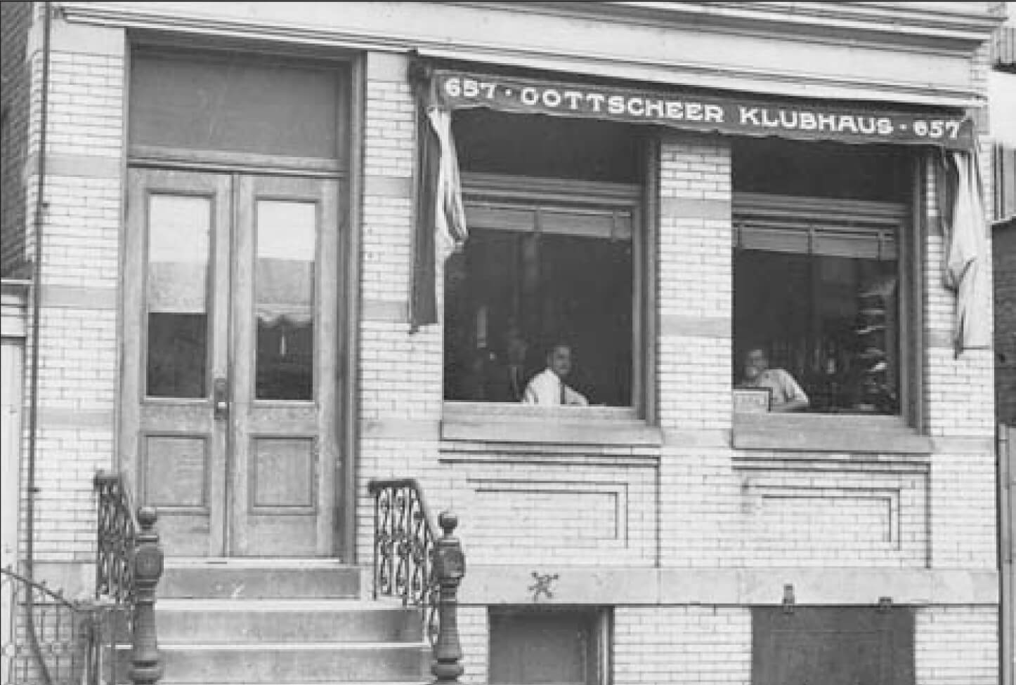 The old Gottscheer Hall clubhouse at 657 Fairview Ave. in Ridgewood is shown in this 1940 photo.