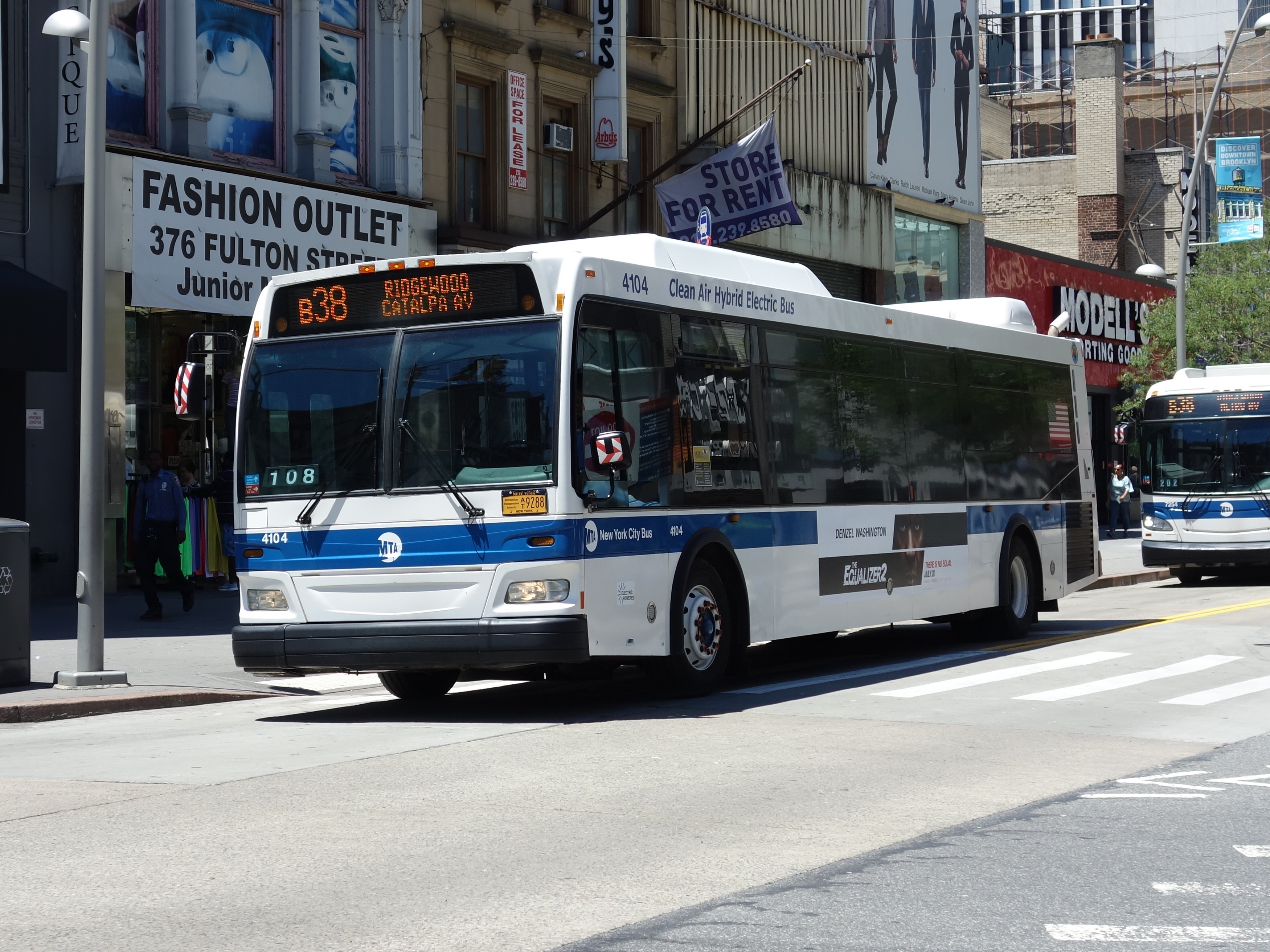 The B38 bus runs from Ridgewood to Downtown Brooklyn.