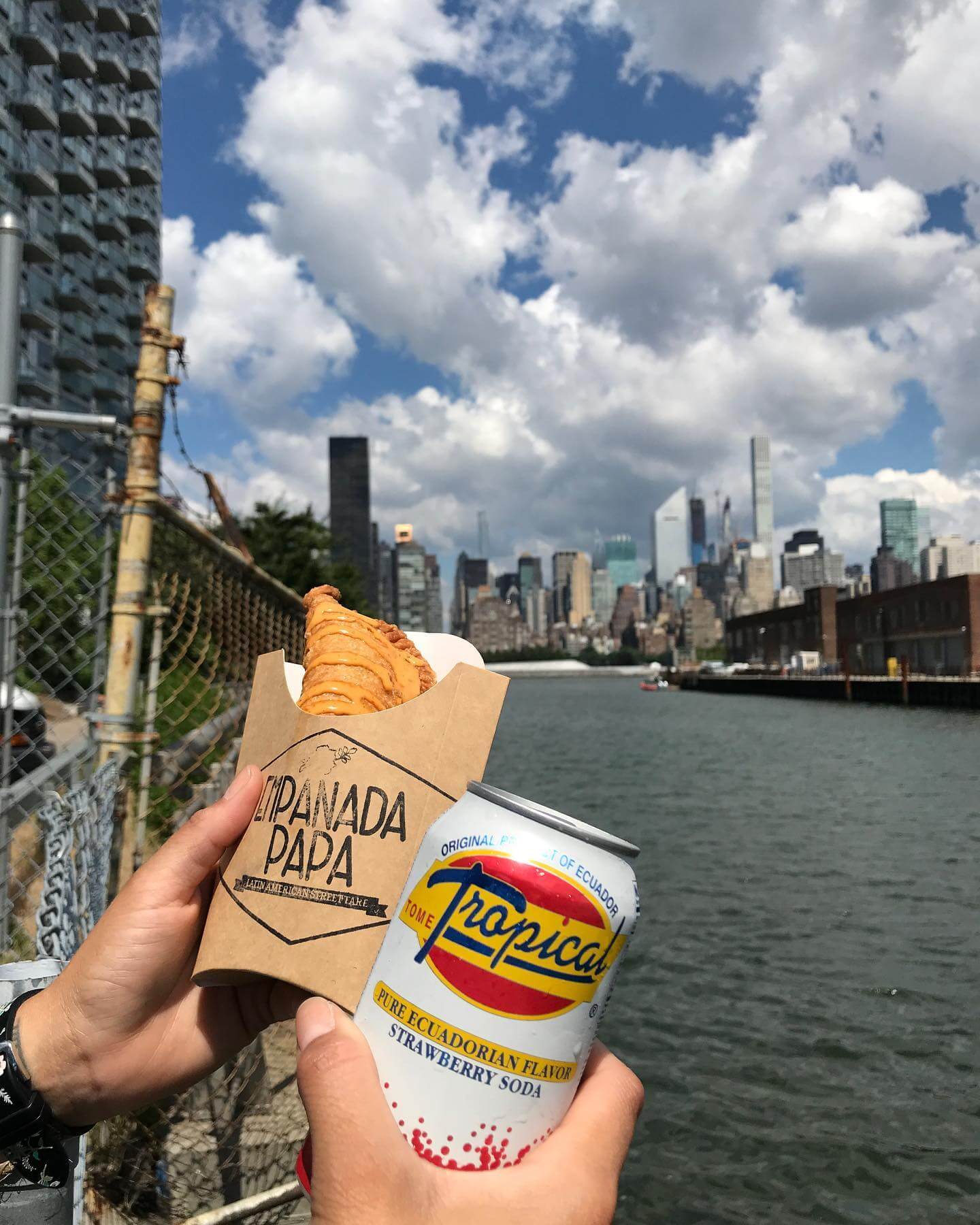 Empanada Papa at water