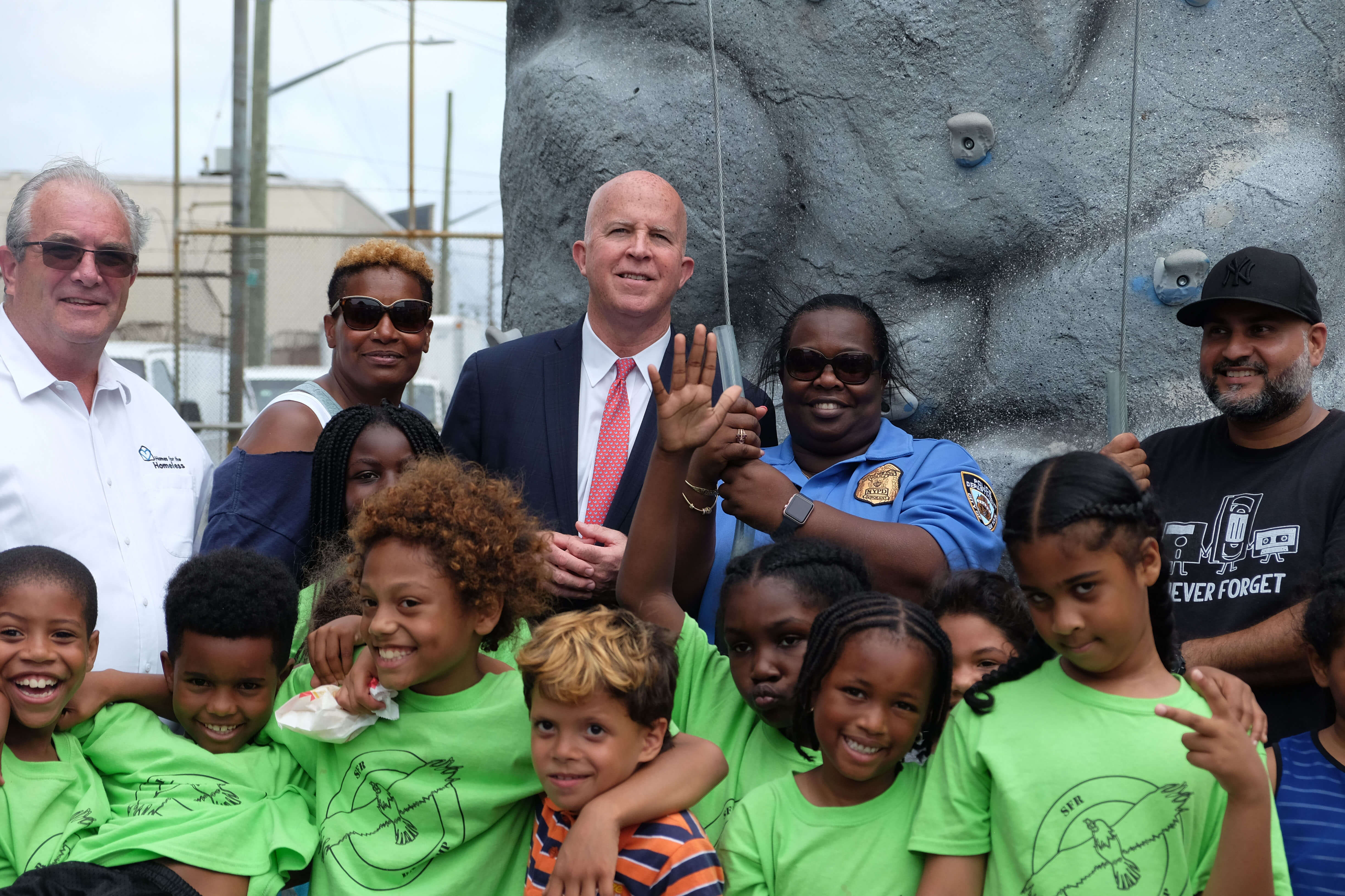 NYPD Commissioner w Kids and Admin