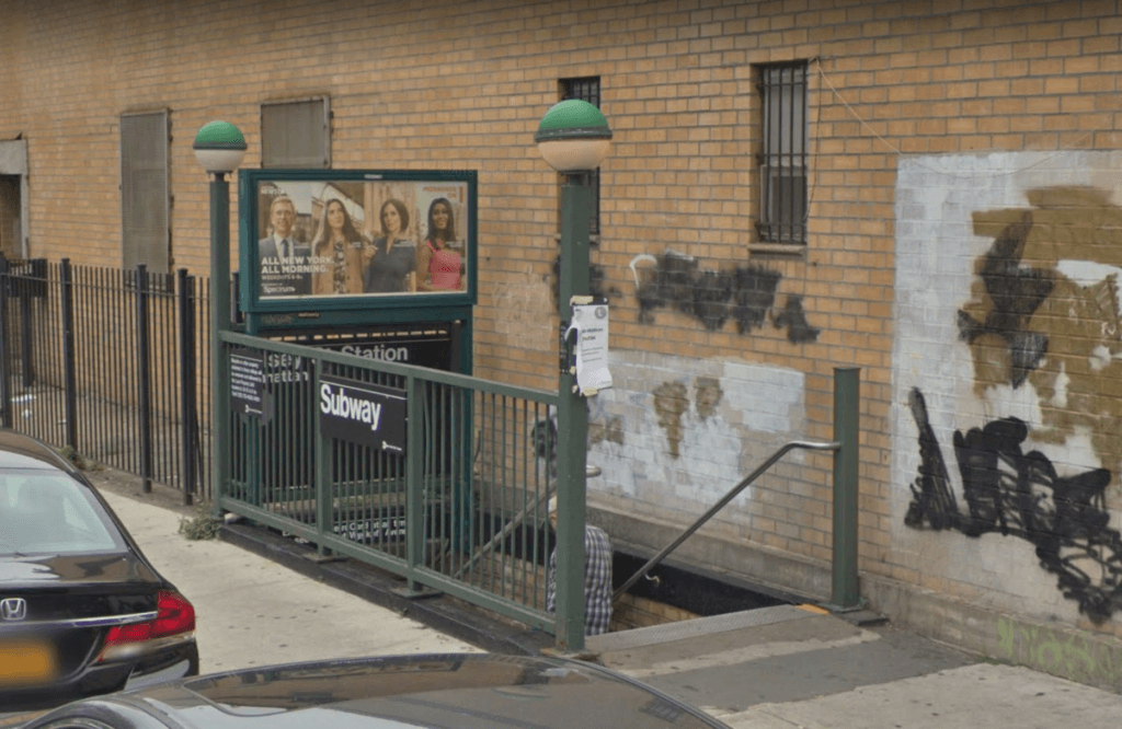 More than a hundred anti-Semitic fliers were left scattered near the Norman Street entrance to the Halsey Street stop on the L line in Ridgewood on Aug. 14.