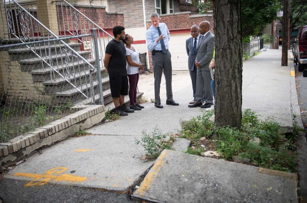 Sidewalk damage City trees