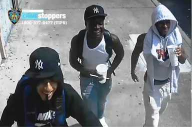 The three suspects behind the Sept. 9 robbery of a teenager in Maspeth.