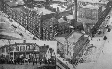 The former Welz & Zerweck brewery at the corner of Myrtle and Wyckoff Avenues in Ridgewood.