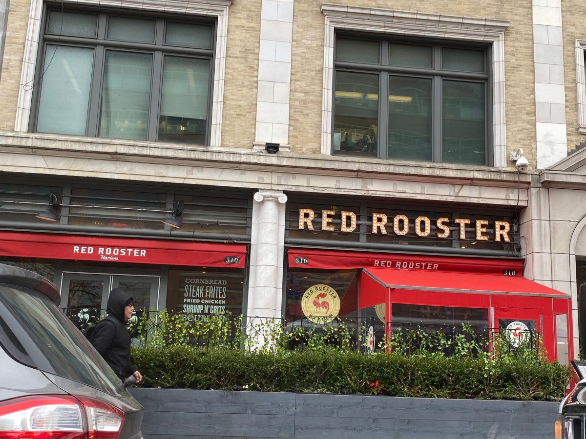 The exterior of the Red Rooster in Harlem.
