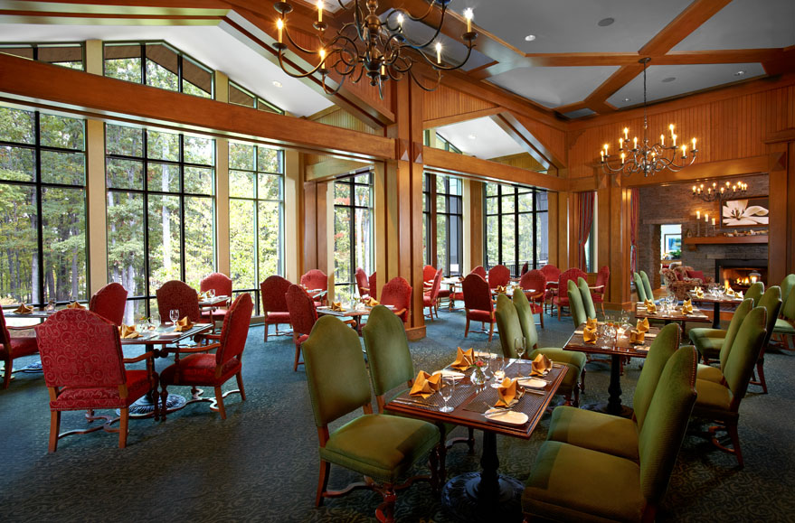 A look at the stunning dining room at the lodge.
