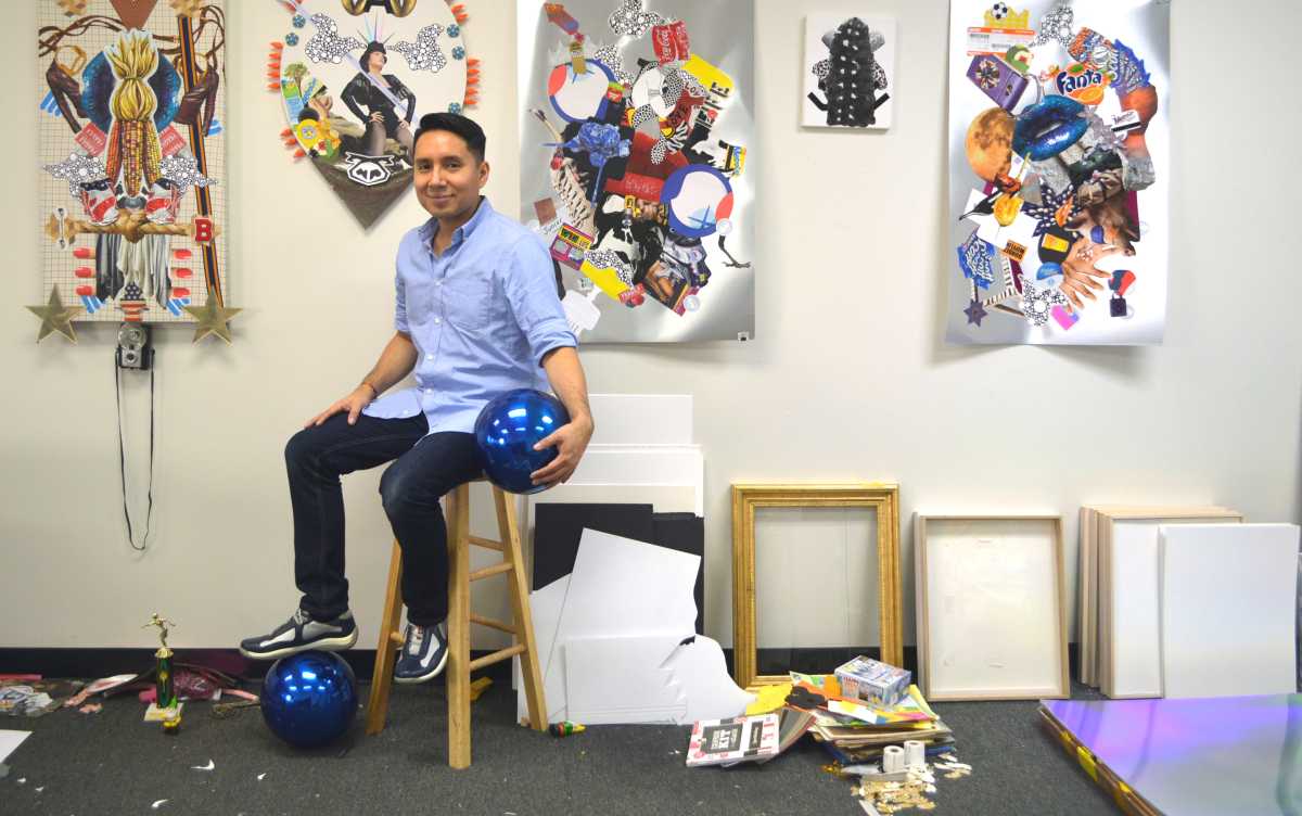 Juan Hinojosa in his studio.