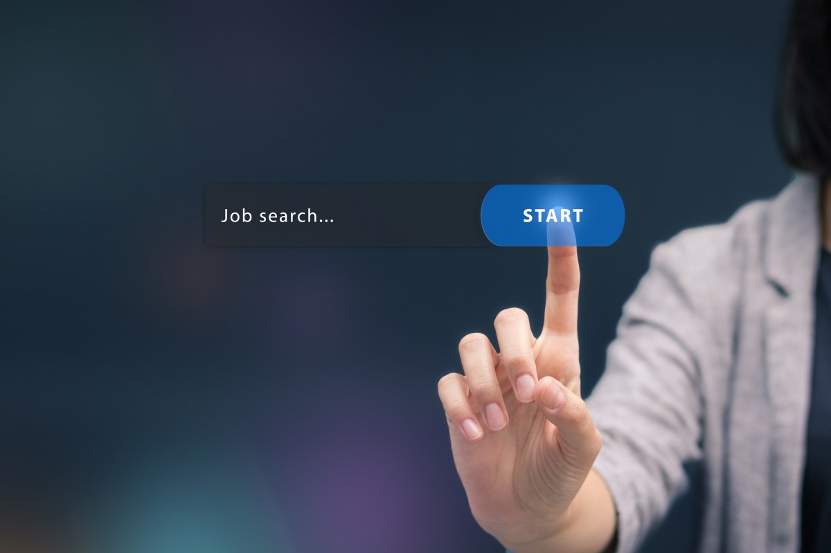 Online job search.