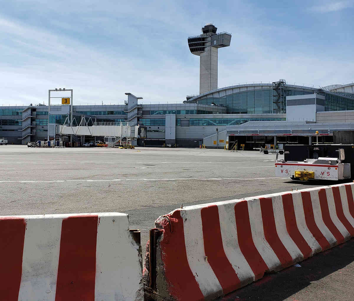 Terminal Consolidations at JFK have airlines sharing resources.  Covid-19 descends on air travel with ill effects