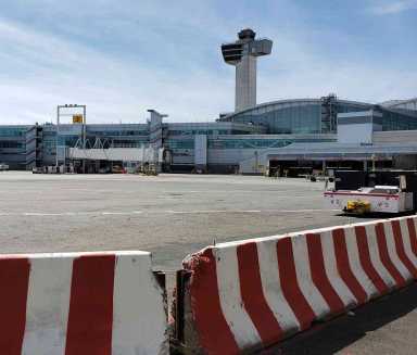 Terminal Consolidations at JFK have airlines sharing resources.  Covid-19 descends on air travel with ill effects