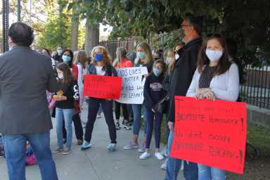 p.s. 128 protest
