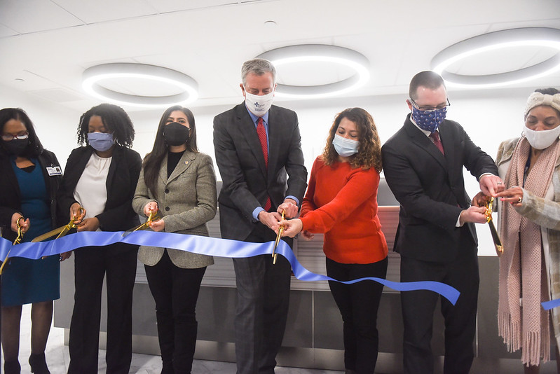 de blasio queens center of excellence