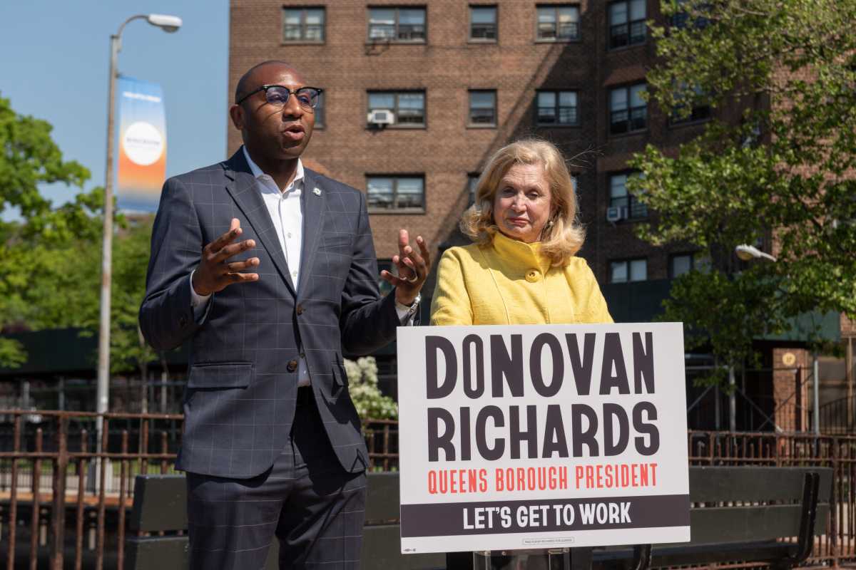 NYC: Congresswoman Maloney, Queens Borough President cross endorsement