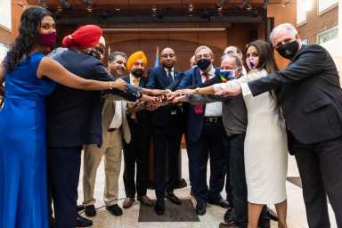 Unity rally in response to ongoing rise in hate violence at QBH