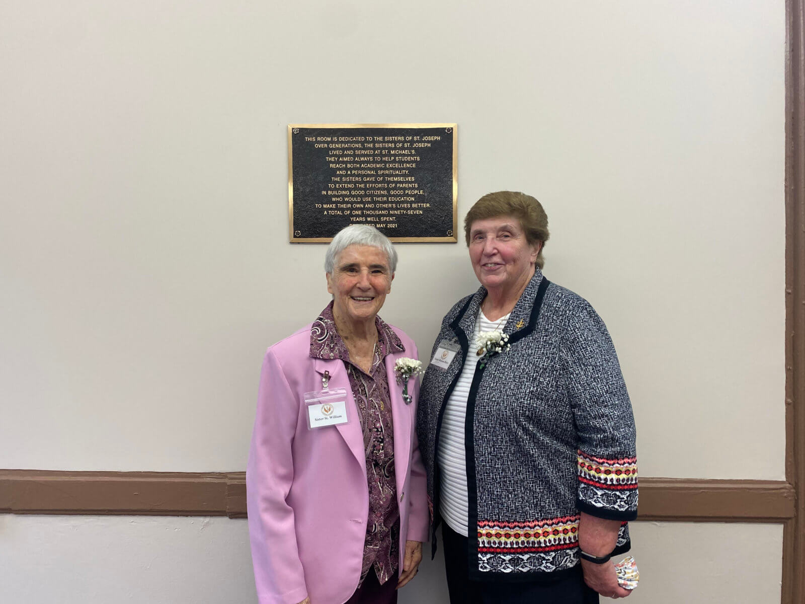 Flushing St. Michael’s Catholic Academy dedicates faculty room in honor