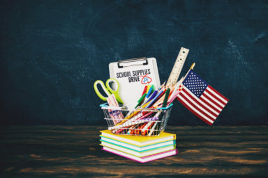 Back to school supplies drive