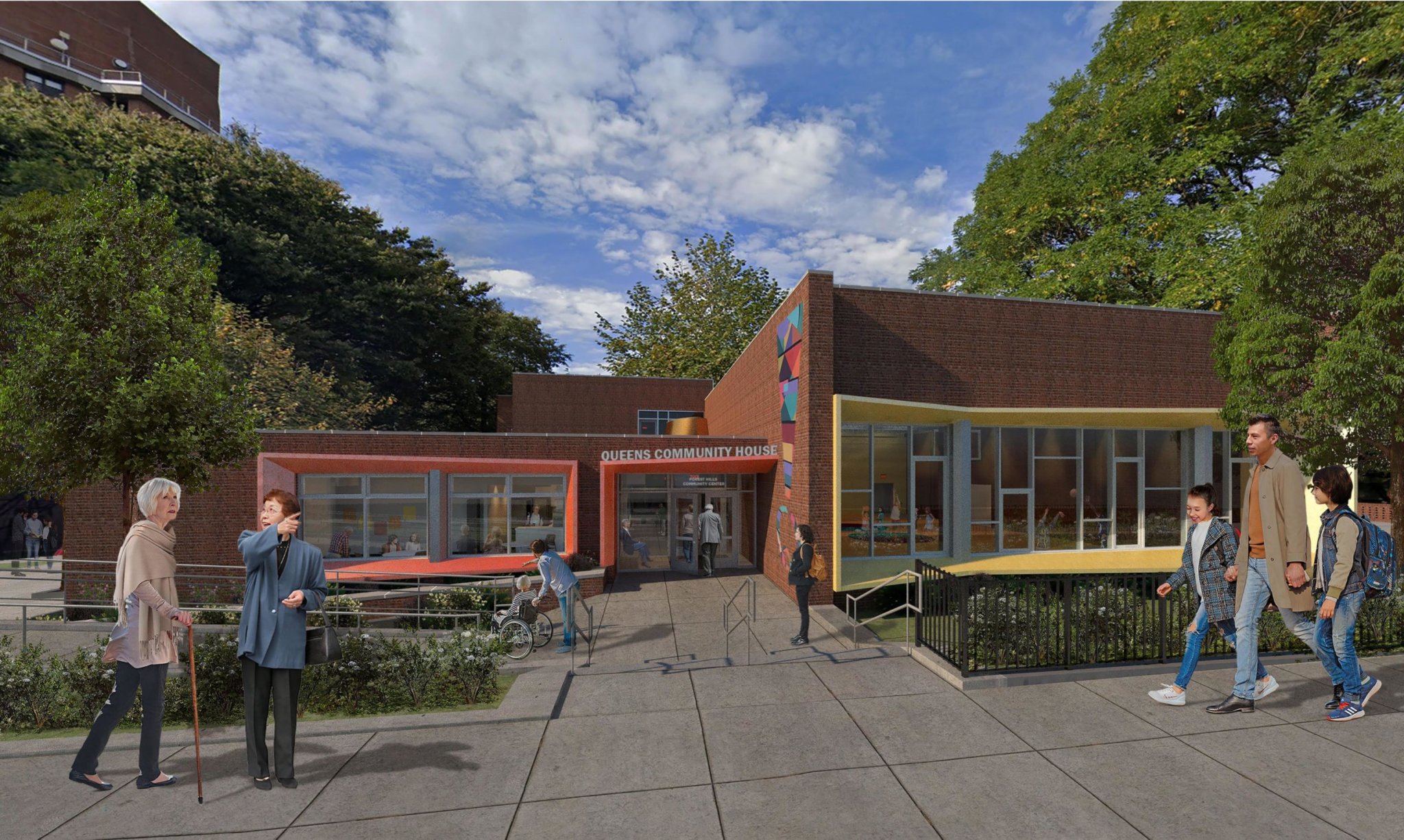 Queens Community House Breaks Ground On Renovation Of Forest Hills   QCH Photo Rendering Scaled E1628193711840 2048x1226 