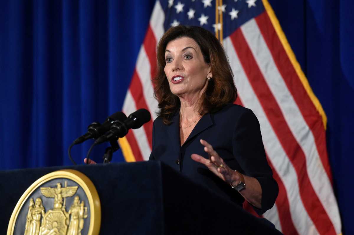 FILE PHOTO: Lt. Gov. Kathy Hochul in Albany, New York