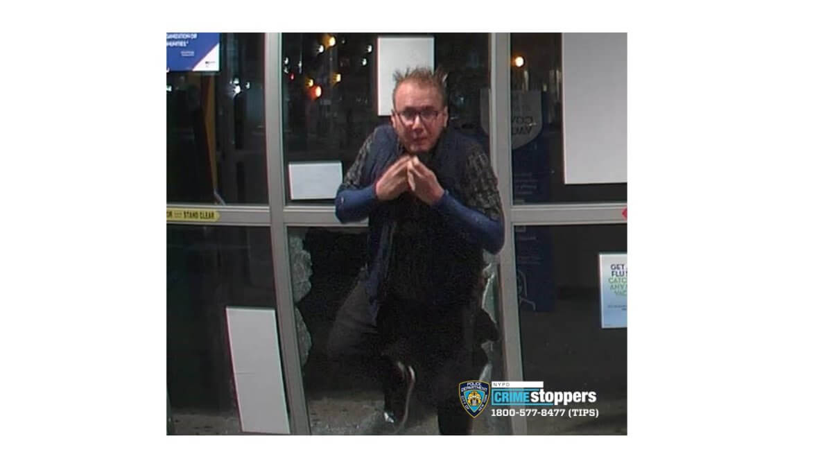 Police looking for a man they suspect broke into a Jamaica Rite Aid