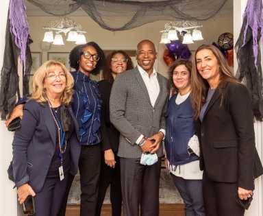 NY: Eric Adams visits Life’s Works residence in Queens