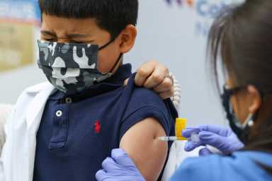 Vaccination against COVID-19 for children aged 5-11 in New Hyde Park, New York