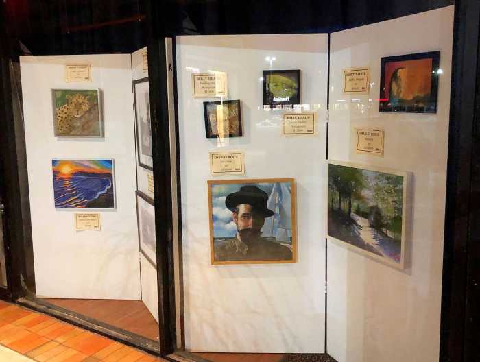 Selections from the 20th Annual Winter Art Show (Photo courtesy of Bayside Historical Society)