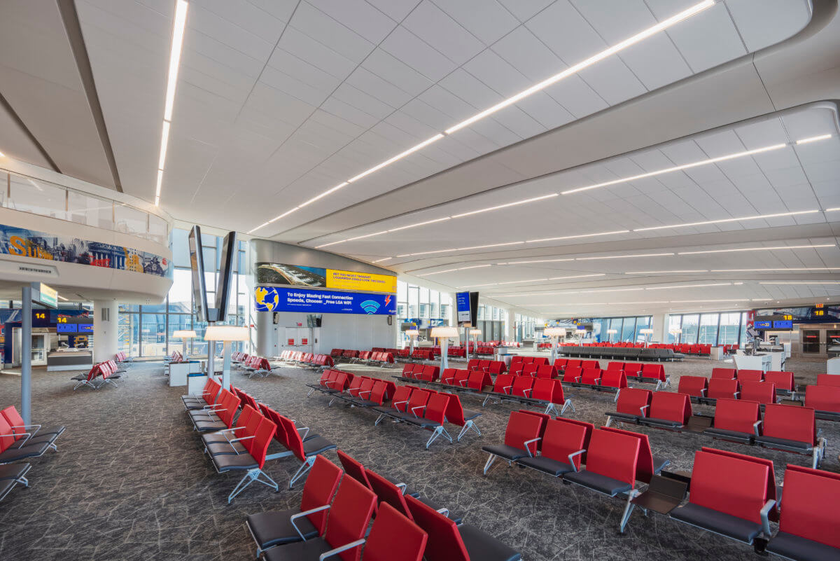 Terminal B West Concourse December 2021, Queens, New York, LaGuardia Gateway Partners