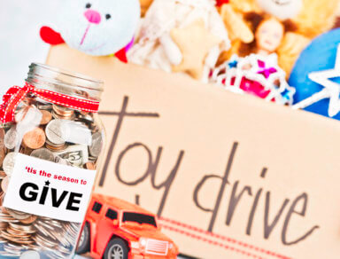 Toy Drive and Donation Jar