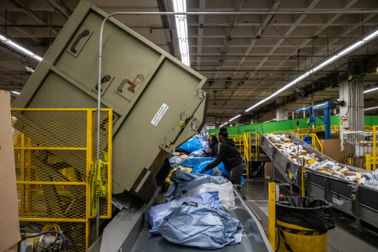 Flushing USPS distribution center breaks holiday records