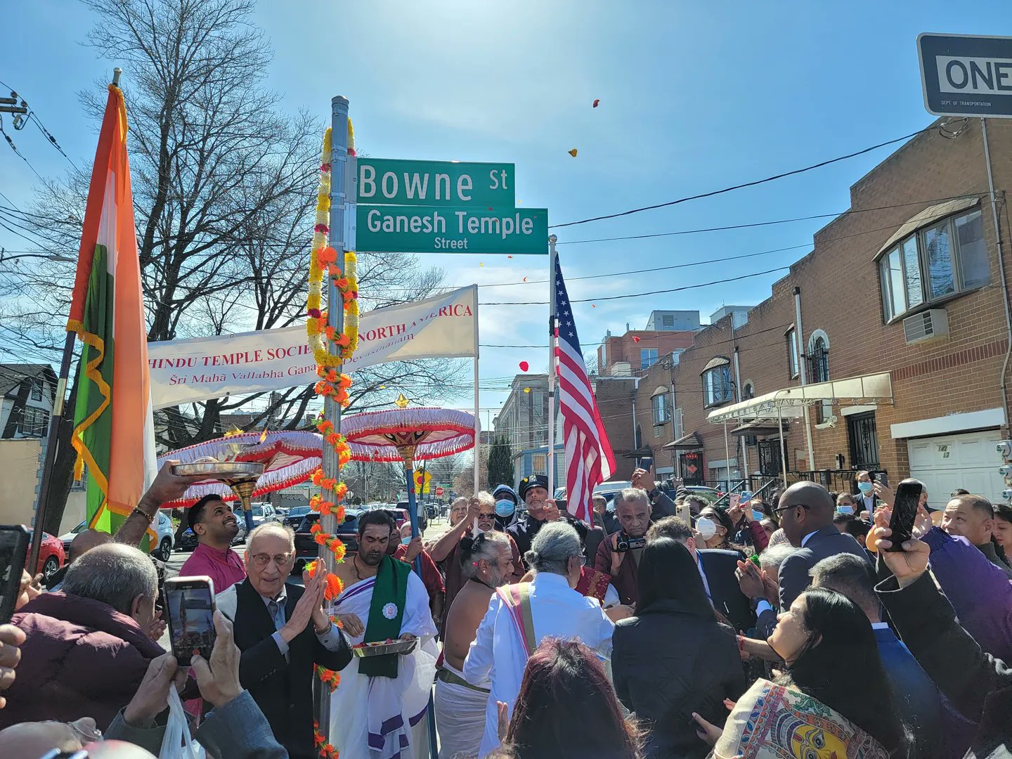 Queens leaders celebrate conaming of ‘Ganesh Temple Street’ in