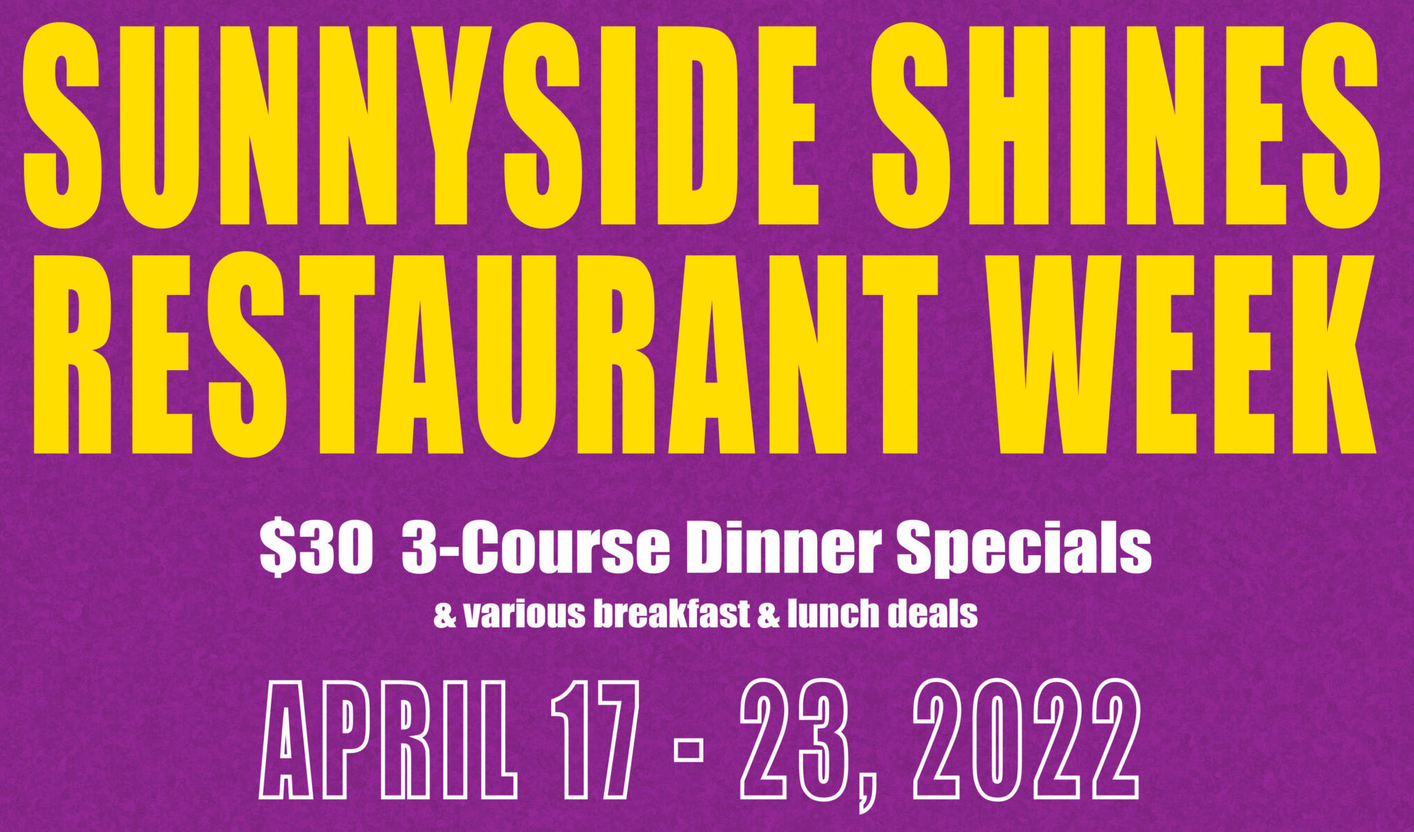 Sunnyside Restaurant Week offers great deals and incentives for dining