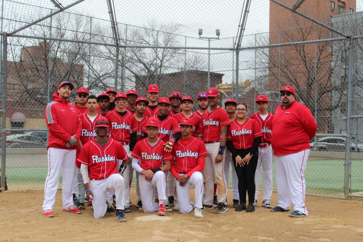 Flushing High School baseball team at Yankee Stadium