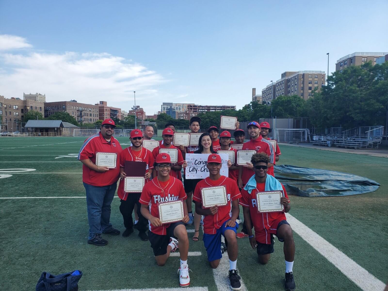 Councilwoman Ung celebrates Flushing High School baseball team’s