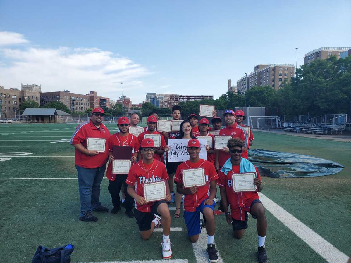 Flushing High School baseball team