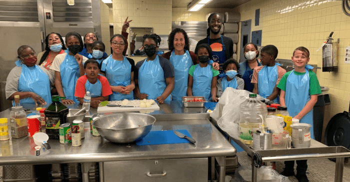 Assemblywoman Stacey Pheffer Amato Rockaway Park cooking class with students