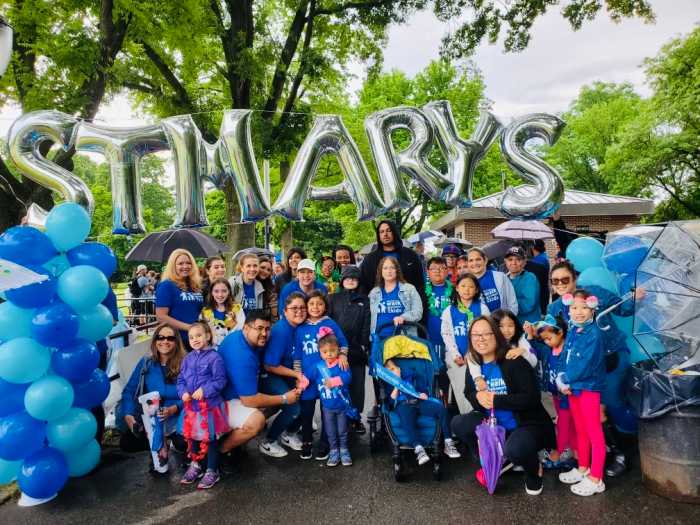 St. Mary's walk-a-thon at Crocheron Park