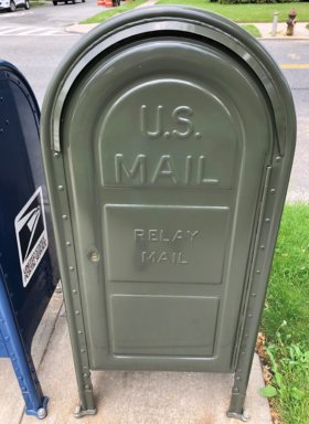 USPS mail theft green postal relay box