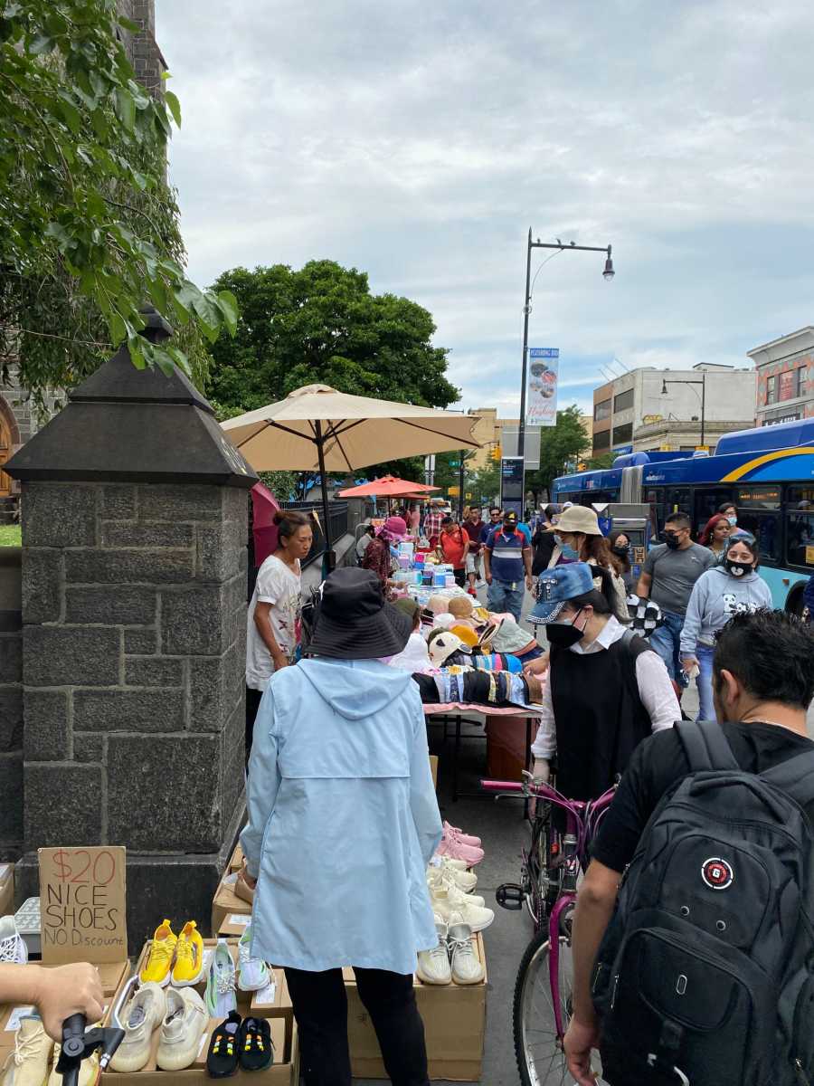 Flushing unlicensed street vendors