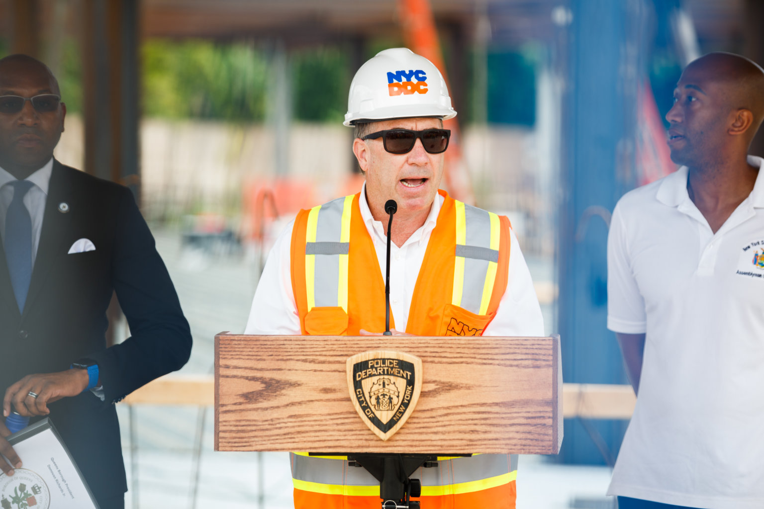 One step closer Southeast Queens leaders celebrate ‘toppingoff’ of