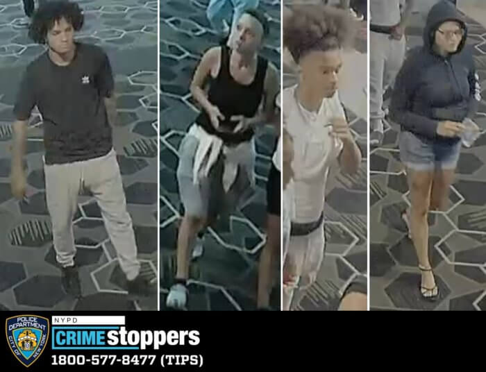 Police are looking for these four suspects