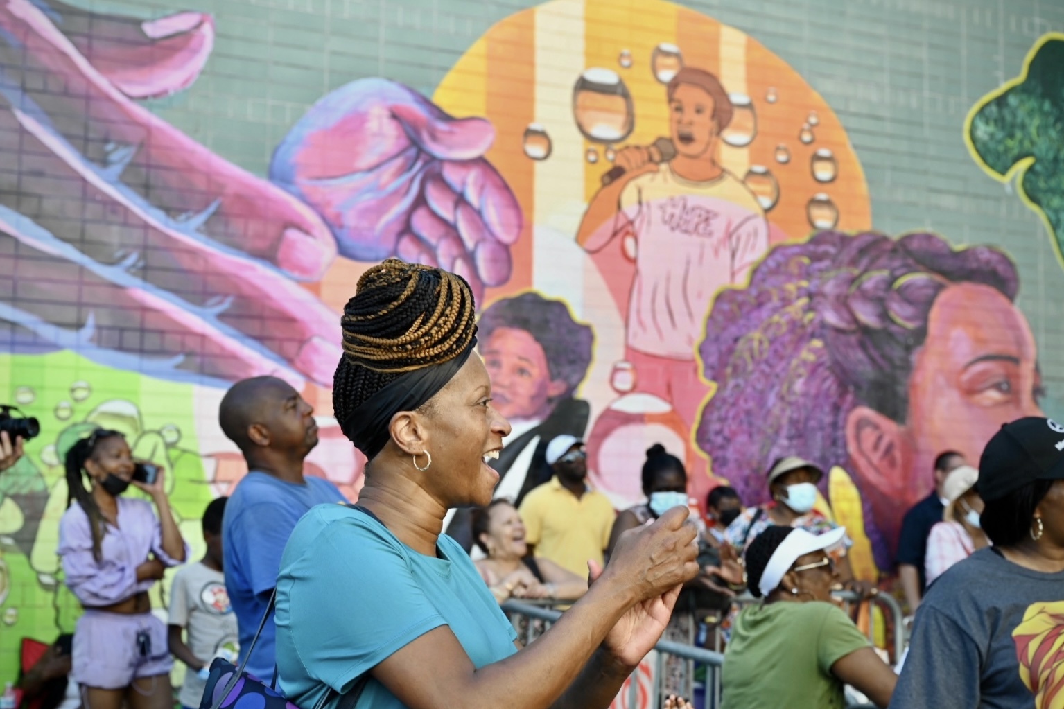 PHOTOS: Mayor Adams celebrates Jamaica Arts & Music Summer Festival