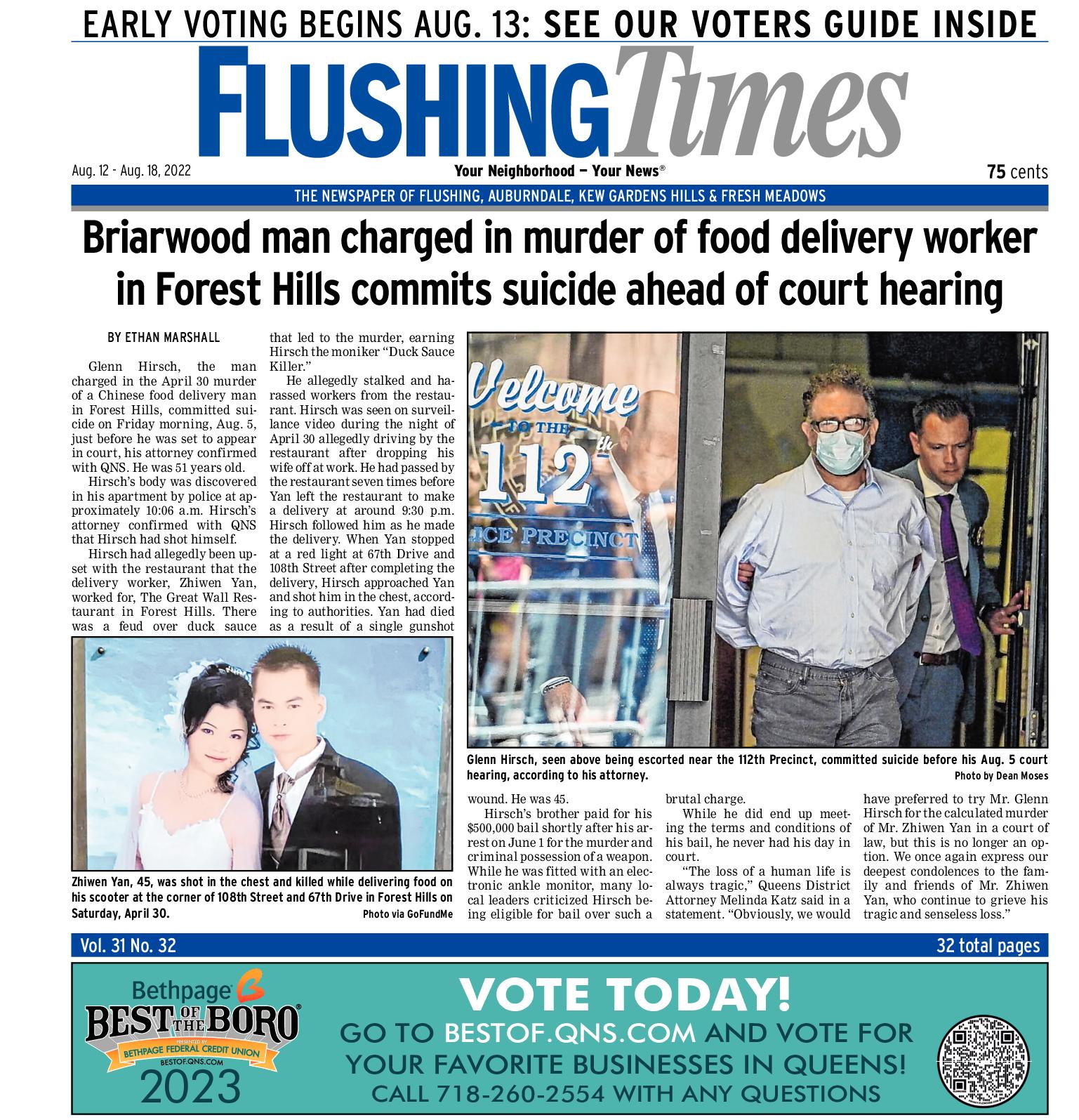 Flushing Times August 12 2022 QNS