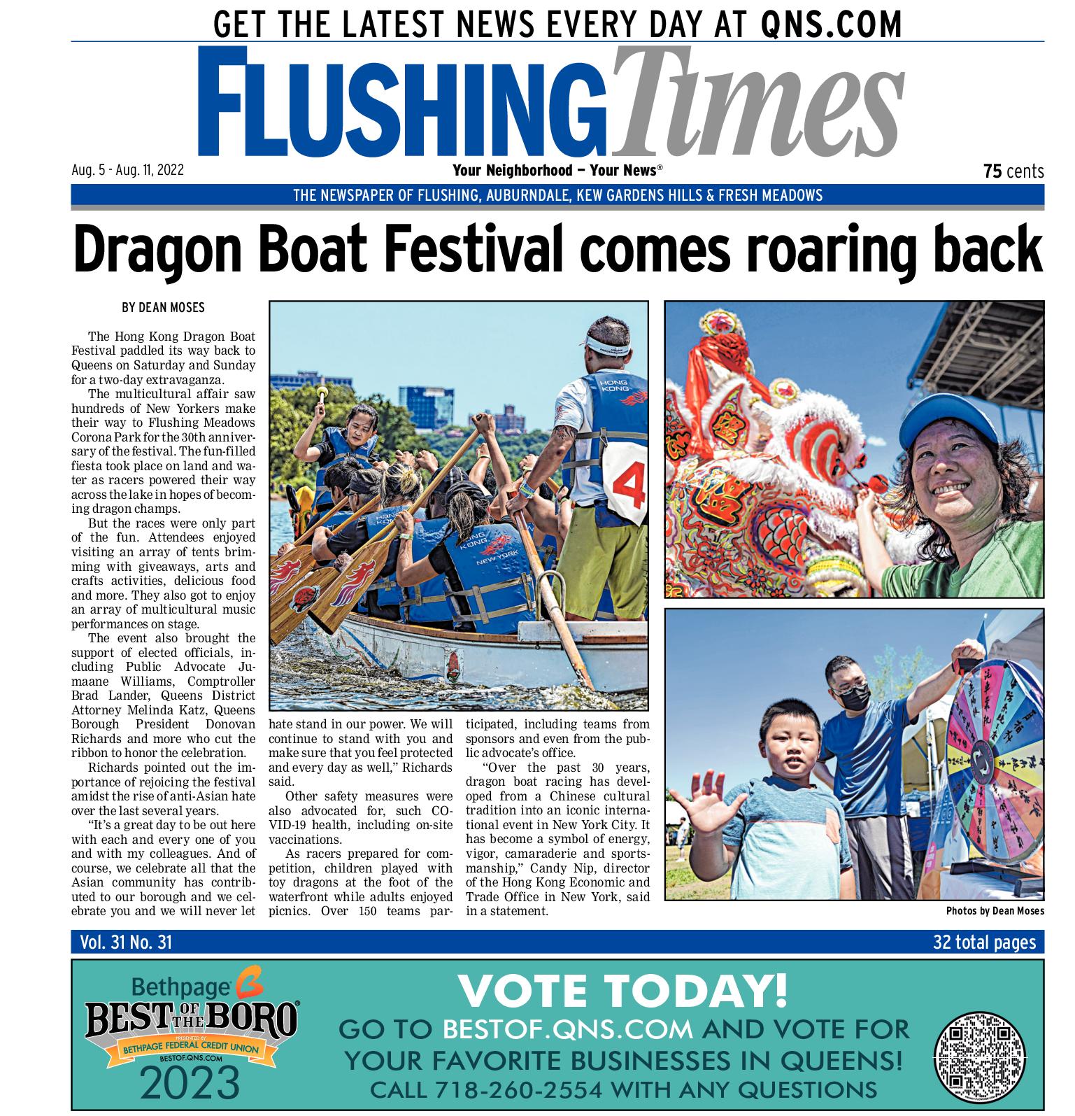 Flushing Times August 5 2022 QNS