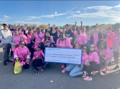breast cancer charity walk