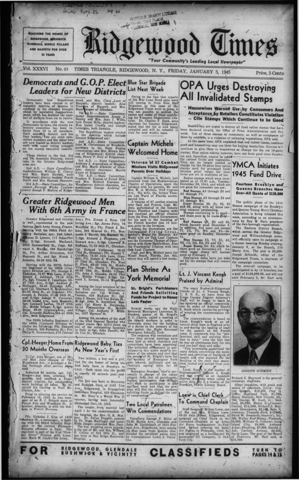 Ridgewood Times: January 5, 1945 – QNS.com