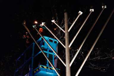 Rego Park Menorah Lighting